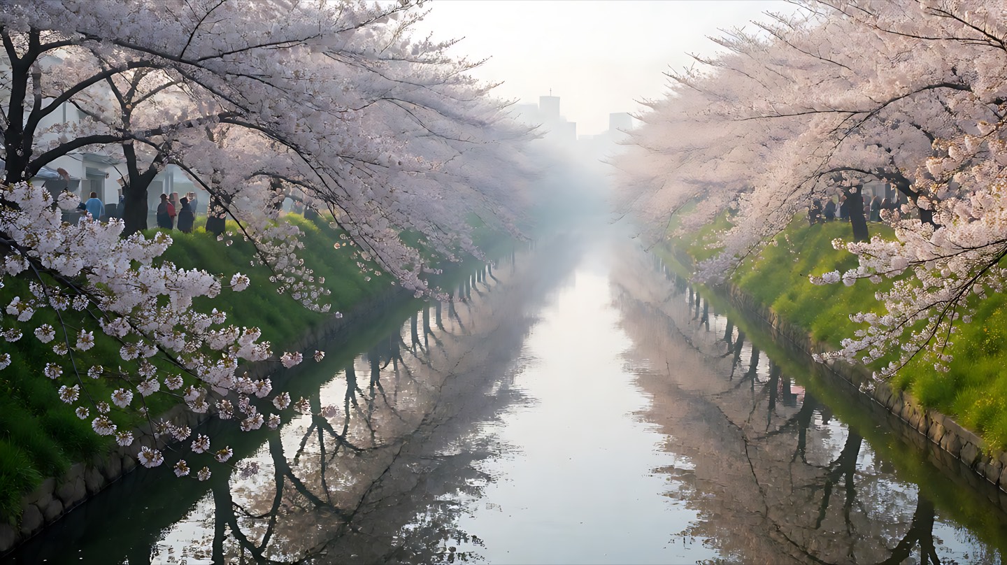 河堤 / 水岸场景示意